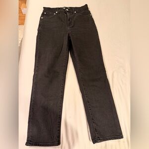 Madewell Classic Straight Jean Black